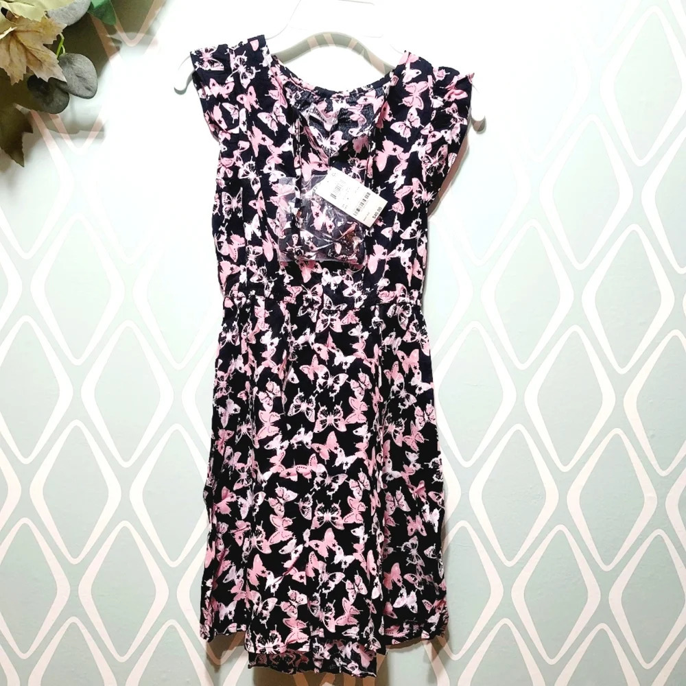 Nwt EPIC THREADS pink butterfly dress.2pcs Size M